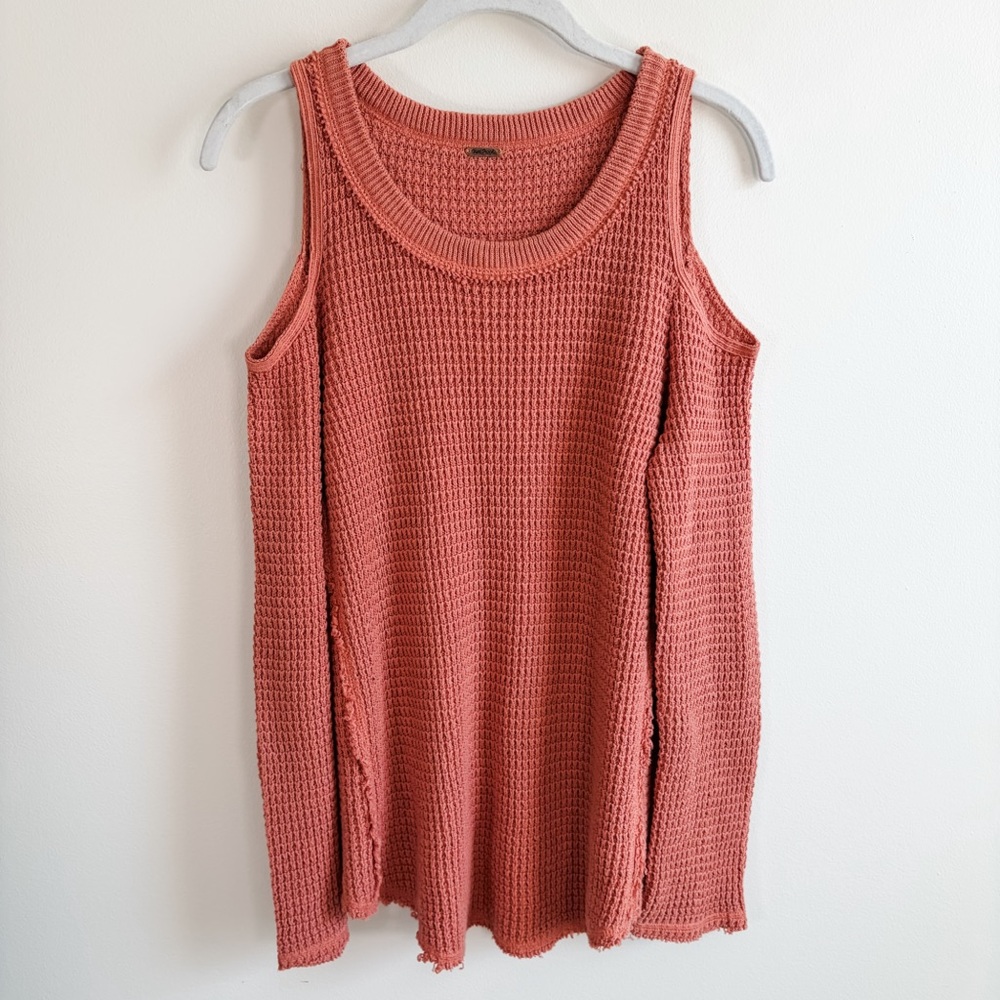 Free People Sunrise Sunset Cold Shoulder Sweater - Picture 9 of 12